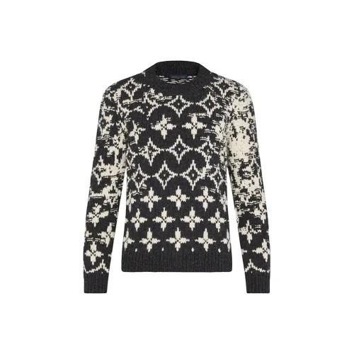 LOUIS VUITTON Свитер Мужской Черный Белый