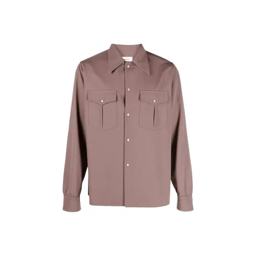 BALLY Серый Фиолетовый Мужские Рубашки