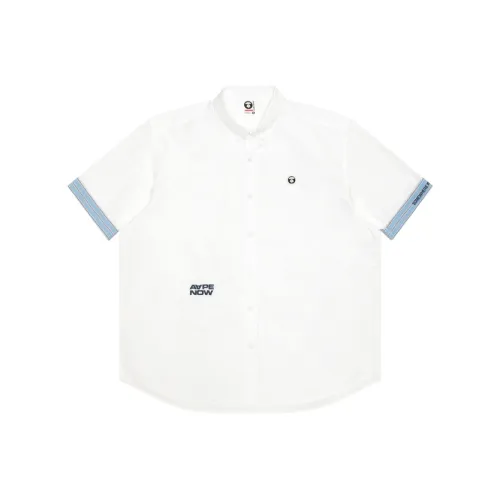 Aape SS25 Рубашка Мужская Белая WHX