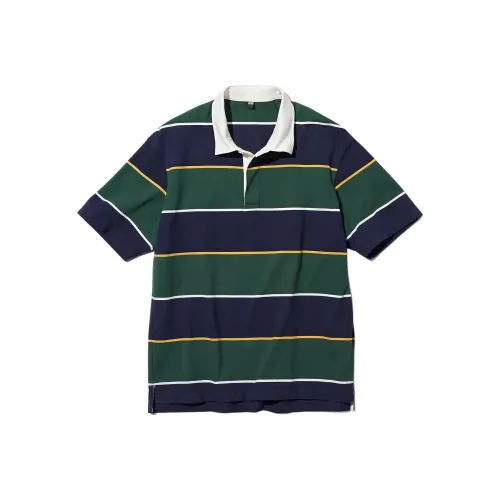 UNIQLO Поло Мужское Темно-Зеленое