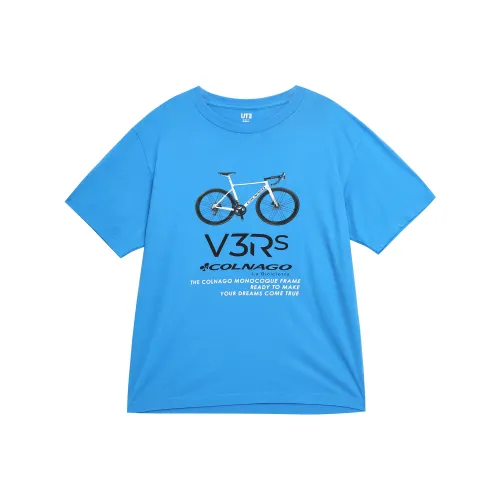 UNIQLO Синие Унисекс Футболки