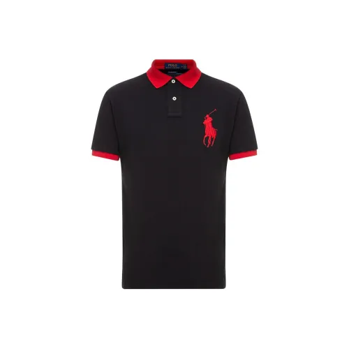 Черное мужское поло Polo Ralph Lauren