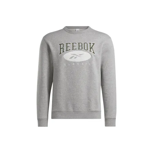 Reebok Classics Archive ESSENTIALS CREW Толстовка Унисекс Средний Серый Heather Цветочный Дизайн