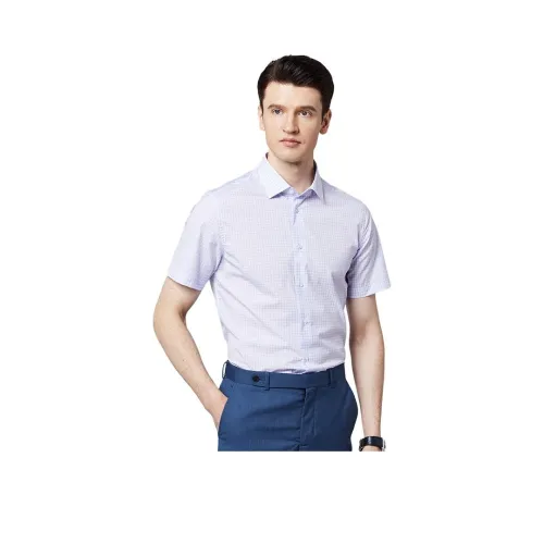 Francesco Totti Рубашка Мужская Фиолетовая Клетка