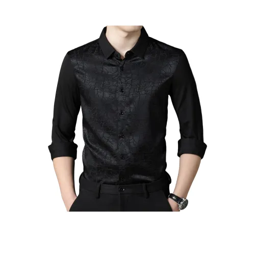 PIERRE CARDIN Рубашка Мужская Черная