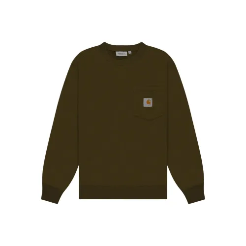 Carhartt WIP Свитшот Мужской Оливково-зеленый