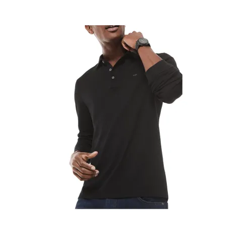 MICHAEL KORS Длинный рукав Поло Мужское Черное