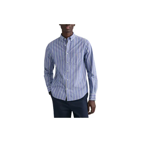 GANT Blue Men's Shirts GANT Синий Мужские Рубашки