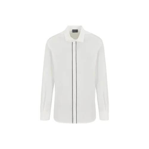 EMPORIO ARMANI Рубашка Мужская Теплая Белая