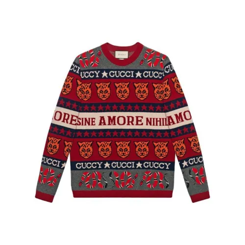 Gucci Red Мужские Свитера