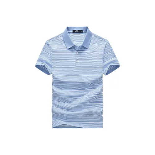 SEPTWOLVES Поло Мужское Светло-Синий