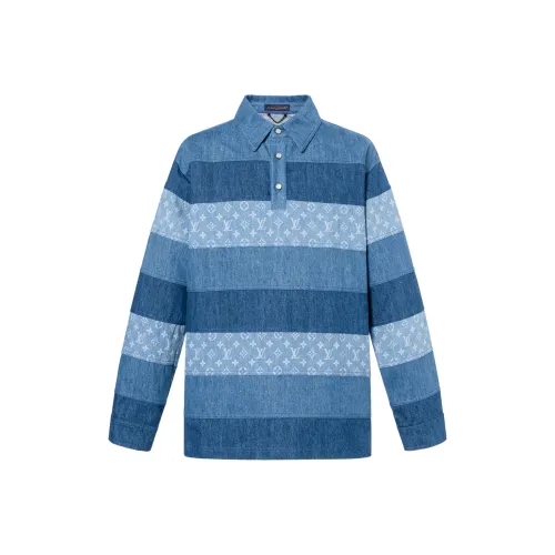 LOUIS VUITTON FW24 Поло Мужское Blue