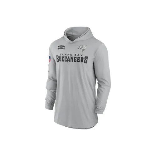 nike Dri FitNFL Tampa Bay Buccaneers Salute To Service Edge Талисман LOCKUP Толстовка Мужской Серый