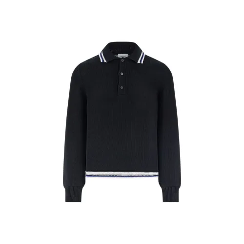 Ferragamo SS24 Поло Мужское Черное