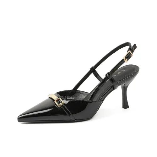 Bamiti Низкий каблук Высокие каблуки 7 см Женские