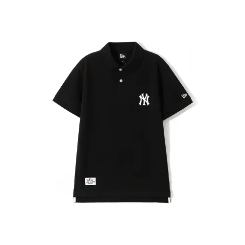 New Era Черный Унисекс Поло