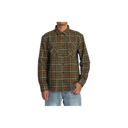 RVCA Теплый Серый Мужские Рубашки