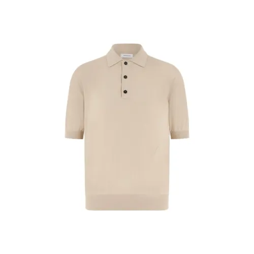 Ferragamo SS24 Поло Мужское Бежевое