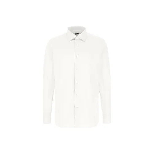 Ermenegildo Zegna Белые Мужские Рубашки