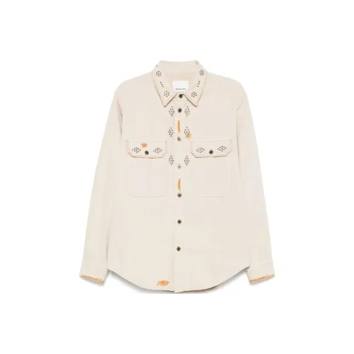 ISABEL MARANT Бежевые Мужские Рубашки