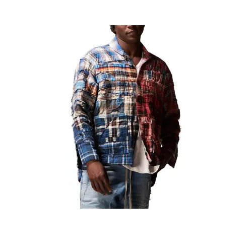 GREG LAUREN FW23 Рубашка Мужская Красная