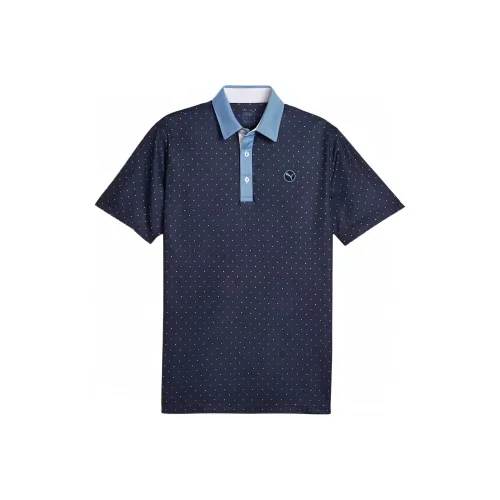 PUMA Golf Поло Мужское Морской Синий