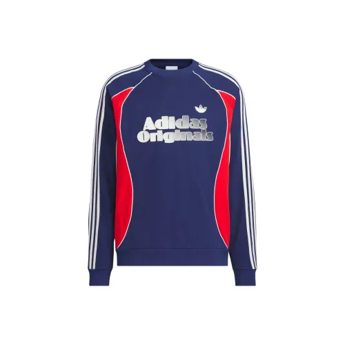 Adidas Originals RETRO REMIX CREW Толстовка Мужская Темно-синяя