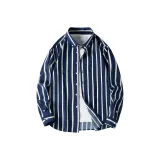 Темно-синий с белыми полосами