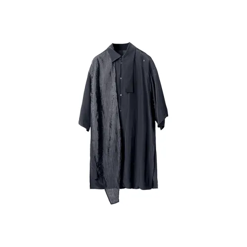 HUANXIANGZHE Рубашка Унисекс Черная