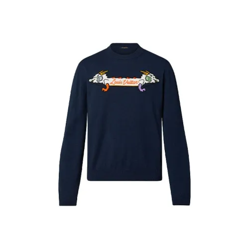 LOUIS VUITTON Свитер Мужской Темно-синий
