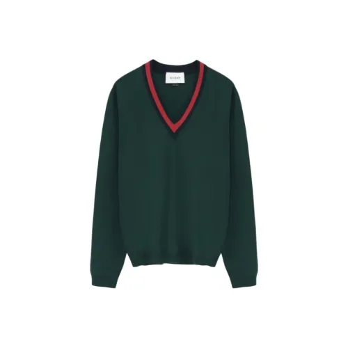 GUCCI Зеленые Мужские Свитера