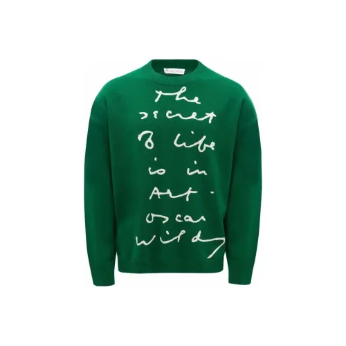 JW Anderson Зеленые Мужские Свитера