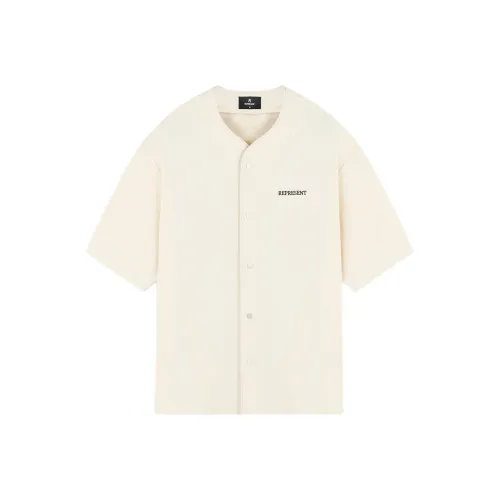 REPRESENT Рубашка Мужская Винтажная Белая