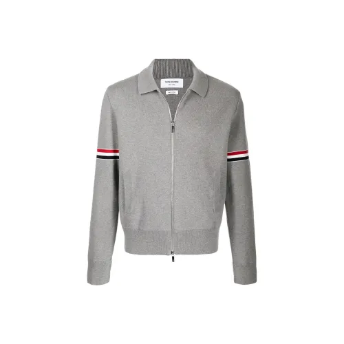 THOM BROWNE Серый Мужской Свитеры