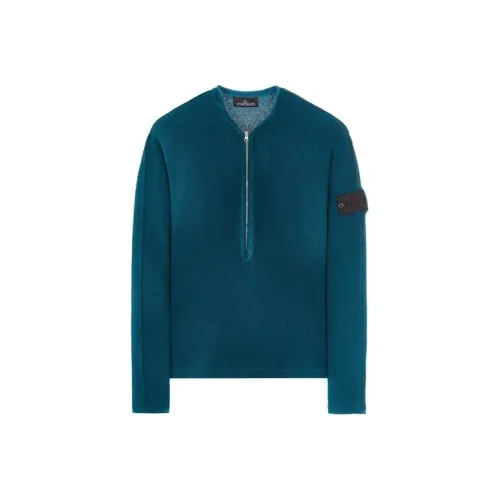 Stone Island Бирюзовые Мужские Свитера