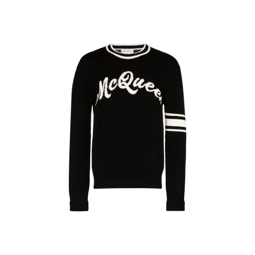 Alexander McQueen Черные Мужские Свитера