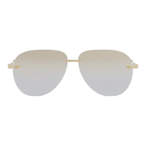 DIOR Нерегулярная форма Солнцезащитные очки Женские Золото