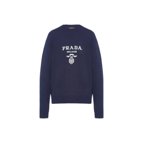 PRADA Морской синий Мужские Свитера