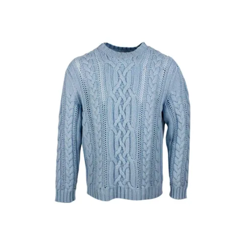 MALO Светло-синий Мужской кашемировый свитер