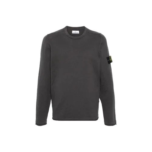 STONE ISLAND Свитер Мужской Угольный Серый
