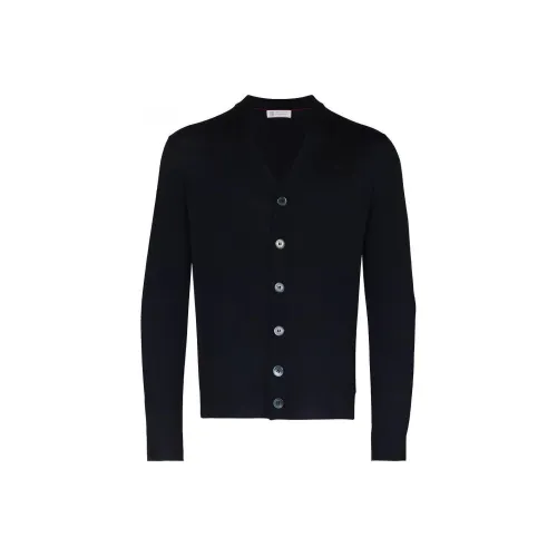 BRUNELLO CUCINELLI Синий Мужской Кашемировый Свитер