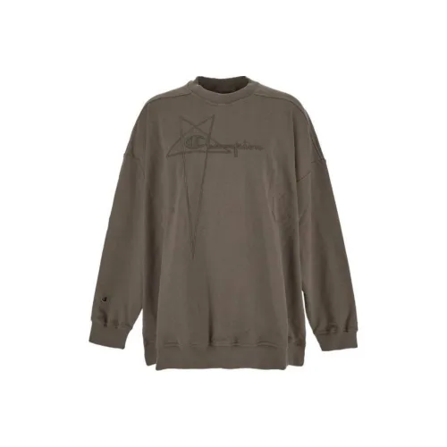 RICK OWENS совместный бренд RO X Champion Толстовка Мужской Умбра