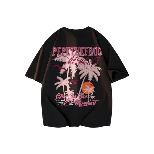 Pepe the Frog Короткий рукав T-рубашки Унисекс