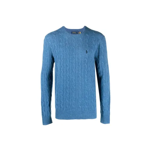 Polo Ralph Lauren FW22 Кашемировый свитер мужской синий