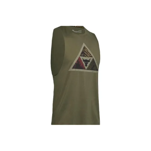 Under Armour Топ без рукавов Мужской Зеленый