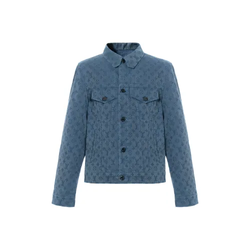 LOUIS VUITTON Джинсовая куртка мужская синяя