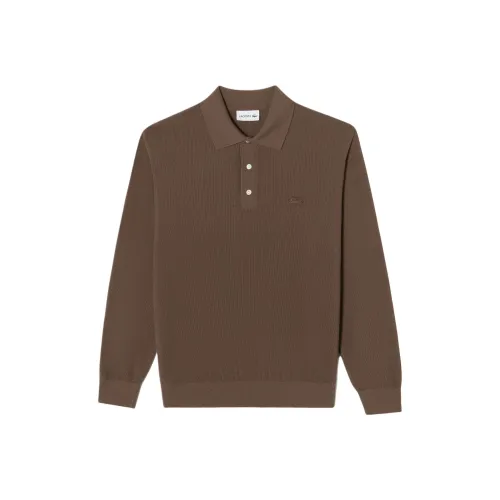 Свитеры для мужчин LACOSTE Collaboration коричневого цвета