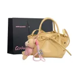 Желтая сумка для покупок с украшением