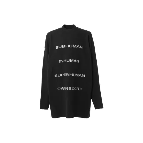 RICK OWENS Черные Мужские Кашемировые Свитера