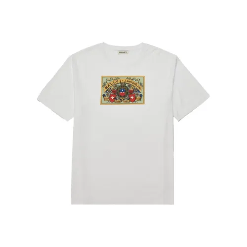 BALLY Белая Мужская T-Рубашка